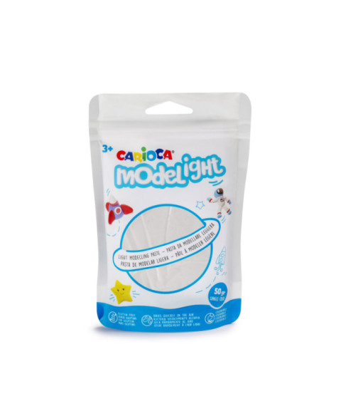 Plastilină moale Carioca 50 g albă